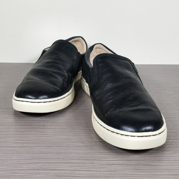 UGG Fierce Slip-on Sneaker, Black Leather, Womens Size 9 US / 40 - Picture 4 of 12